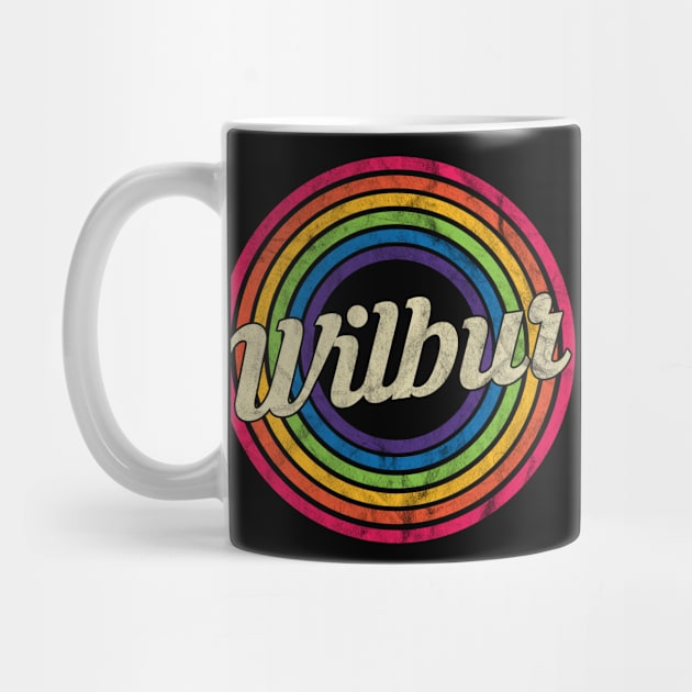 Wilbur - Retro Rainbow Faded-Style by MaydenArt